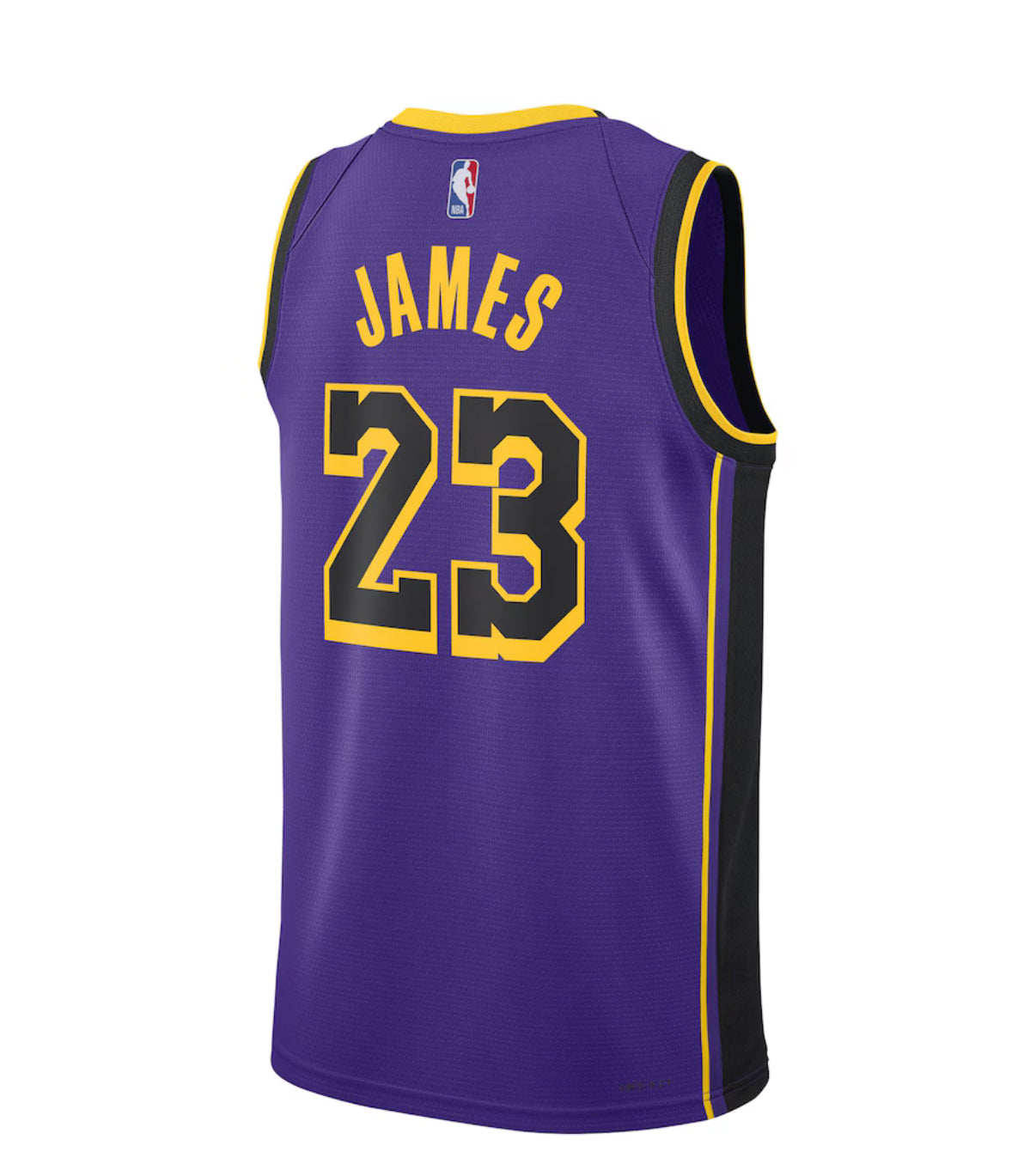 Unisex Los Angeles Lakers LeBron James Nike White/Purple/Yellow Swingman Jersey - Association Edition