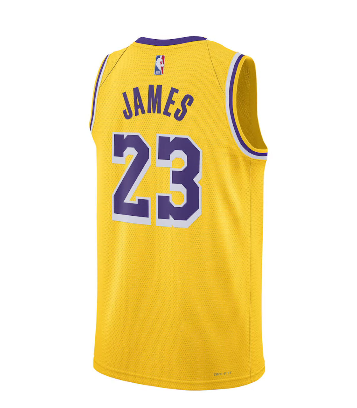 Unisex Los Angeles Lakers LeBron James Nike White/Purple/Yellow Swingman Jersey - Association Edition